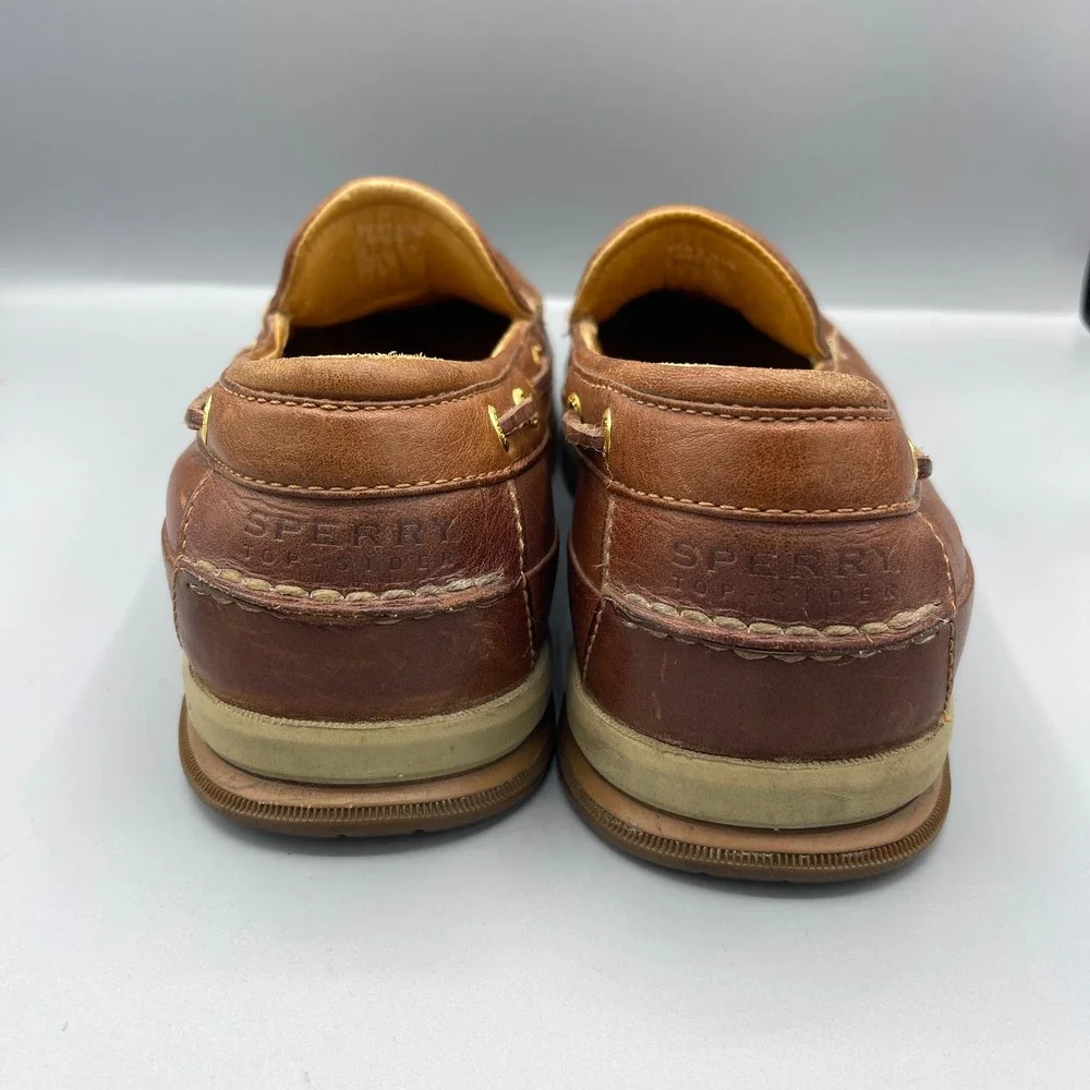 Sperry Top-Sider Gold Cup Boat Shoes Mens 10.5 M Brown Leather Loafers 0582387